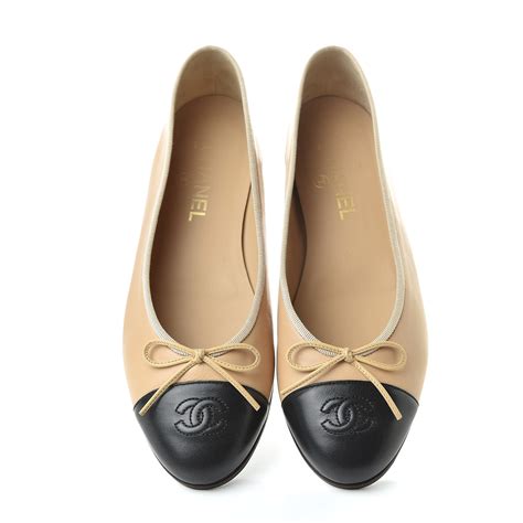 Chanel lambskin flats